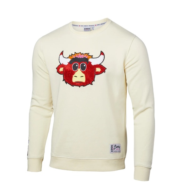 CHICAGO BULLS 1966 OFF WHITE BENNY CREWNECK SWEATSHIRT - Picture 1 of 7